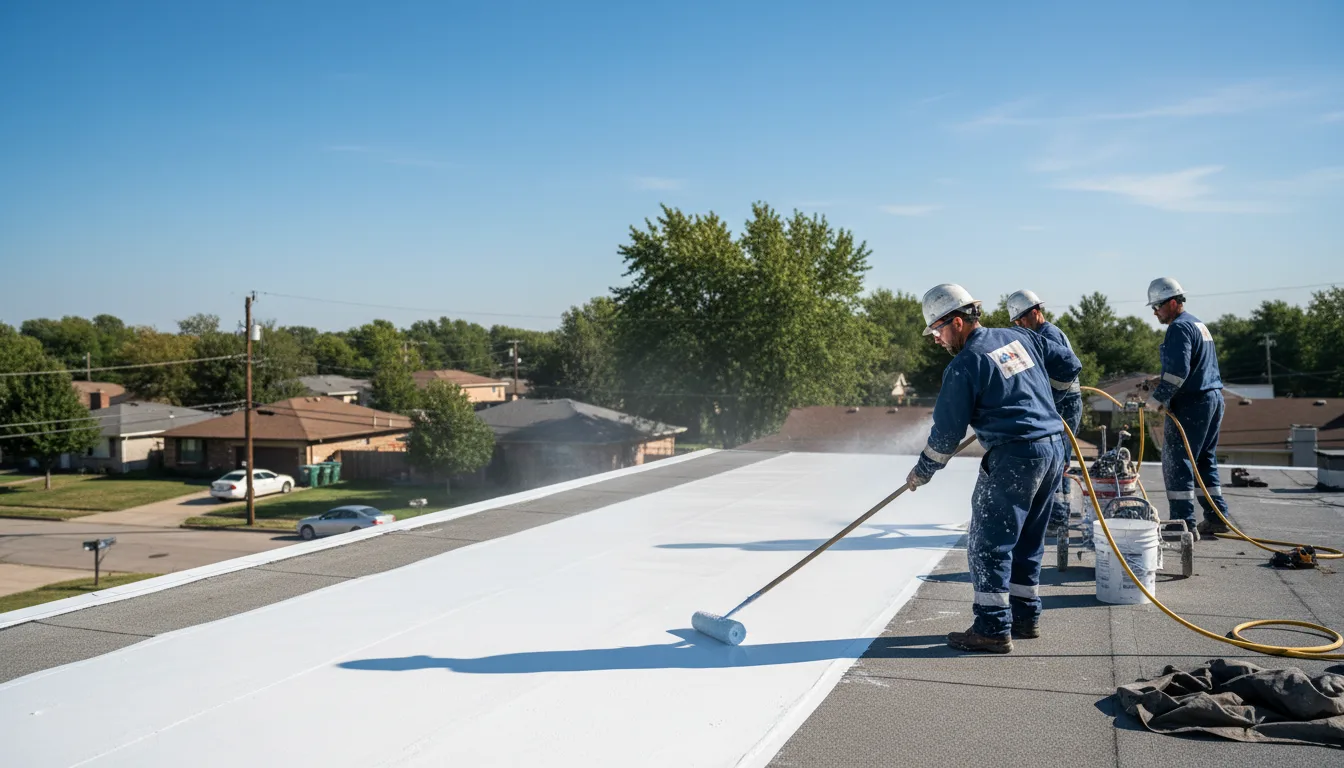 Commercial roof coating in Monroeville, IN near me